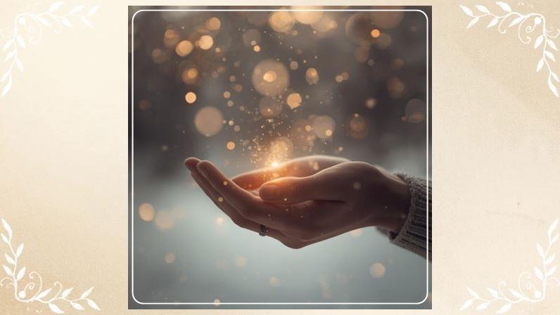 Just me... Blogbild 3, Lichtfunken in Händen halten