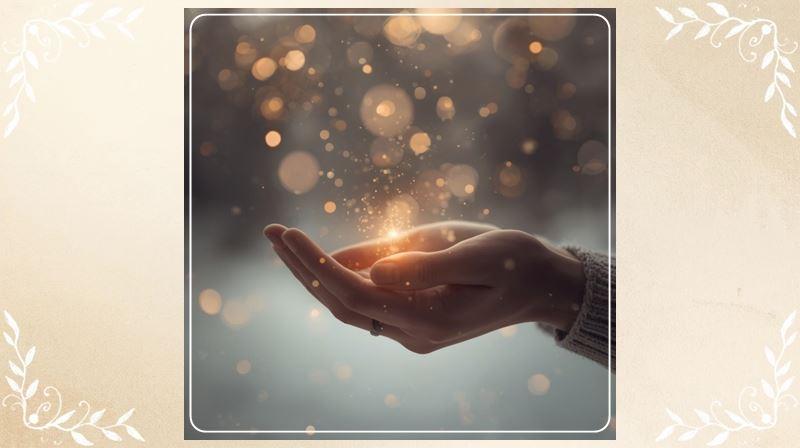 Just me... Blogbild 3, Lichtfunken in Händen halten