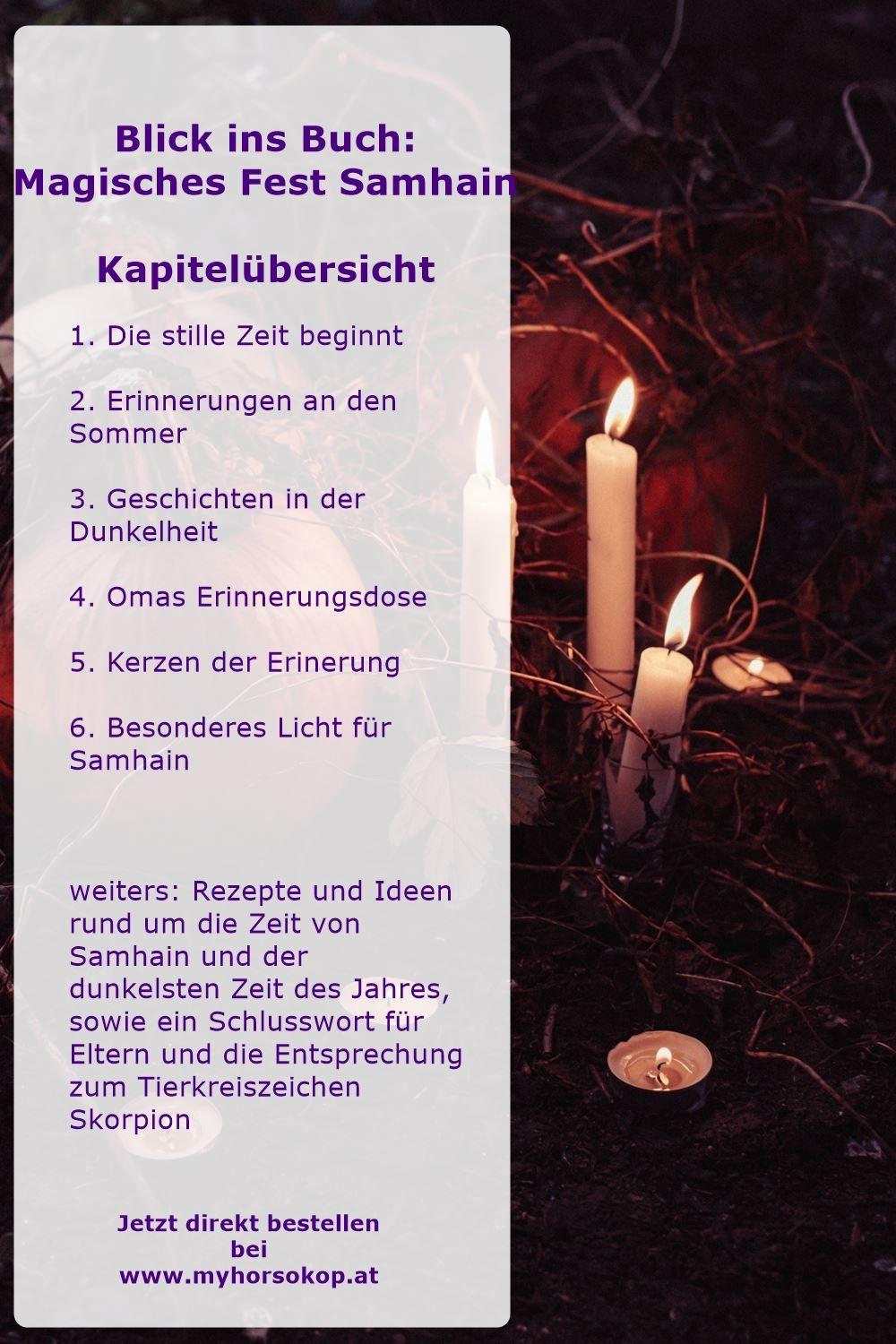 Samhain Kapitelübersicht